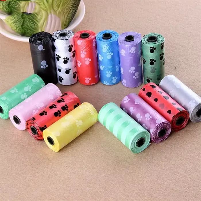 10 rouleaux 150 pièces sac de merde de chien approvisionnement pour animaux de compagnie sac à litiè