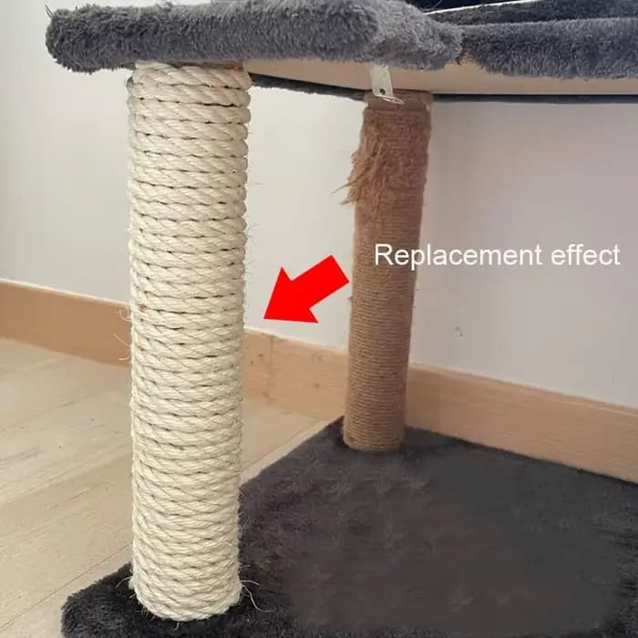 Corde en Sisal naturelle pour arbre à chat, poste à gratter, corde de remplacement pour protéger le