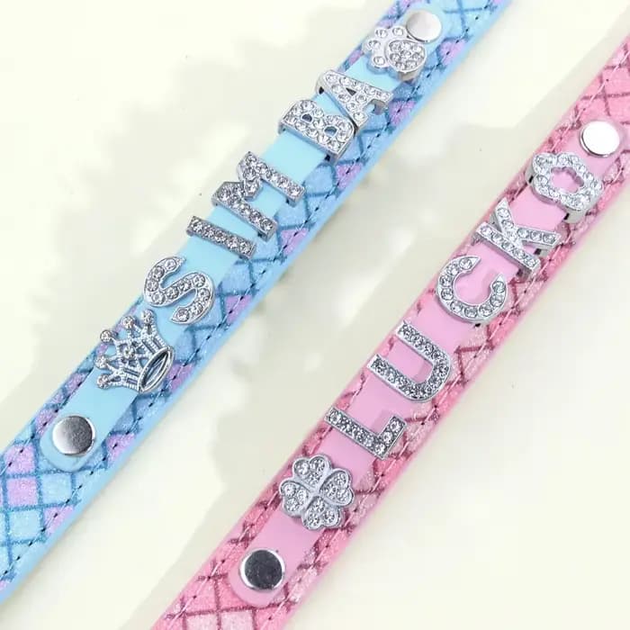 Colliers pour chiots en strass scintillants, personnalisés pour petits chiens, Chihuahua, collier po