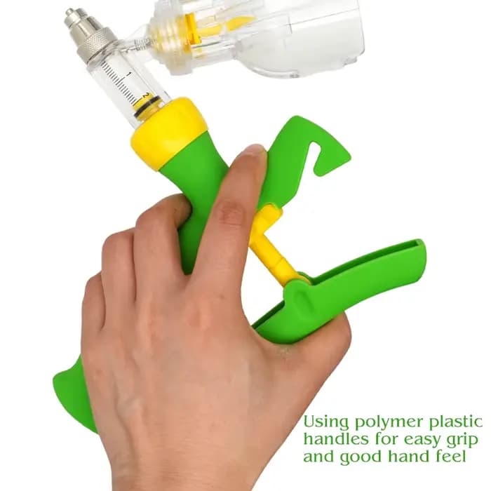 Seringue continue automatique vétérinaire de 2/5ml, avec aiguilles, Injection animale, aspirateur ré