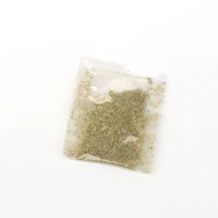 Sachet de poudre d'herbe à chat, menthe, pour cuir chevelu haché, petit sac, boule de poils digestif