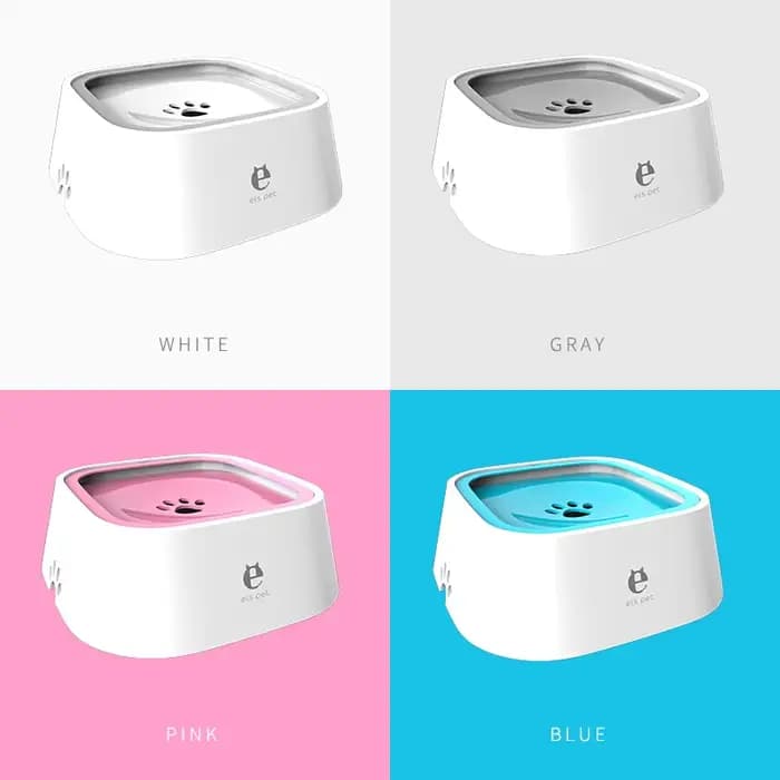 Bol d'eau potable pour chien, bol flottant à bouche Non mouillante pour chat sans déversement, distr