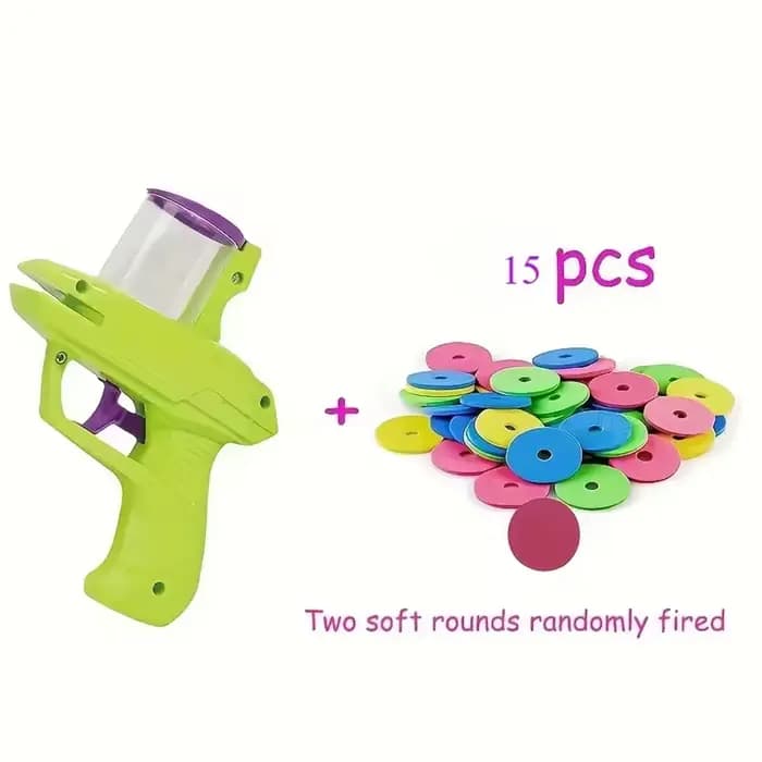 Jouet pour chien et chat avec jeu de disques volants colorés, lanceur de pistolet jouet pour animaux