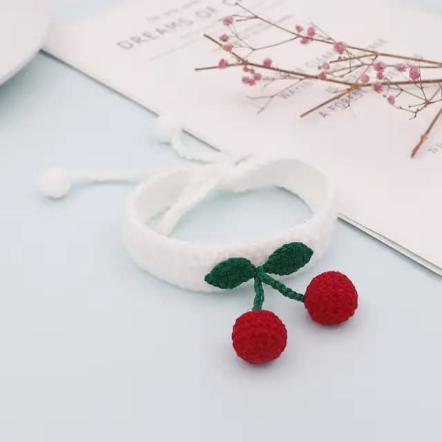Collier avec boule réglable pour animaux de compagnie, cravate manuelle mignonne, Kitty planchers f,