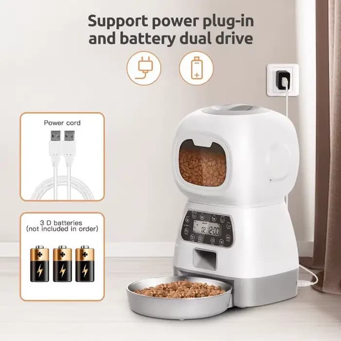 Mangeoire automatique pour animaux de compagnie, 3,5 l, WiFi, tourbillon intelligent, pour chien len