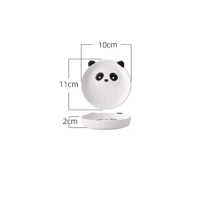 Bols en céramique créatifs assiettes dessin animé panda vaisselle mignon dessin animé animaux bols a