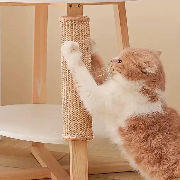 Tapis à gratter en Sisal naturel pour chat, tapis à gratter horizontal pour sol de chat, protection