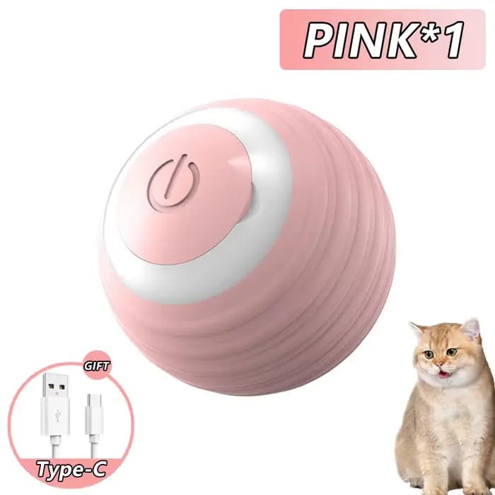 Balle rebondissante interactive pour chat, jouets intelligents pour chat, boule magique roulante aut