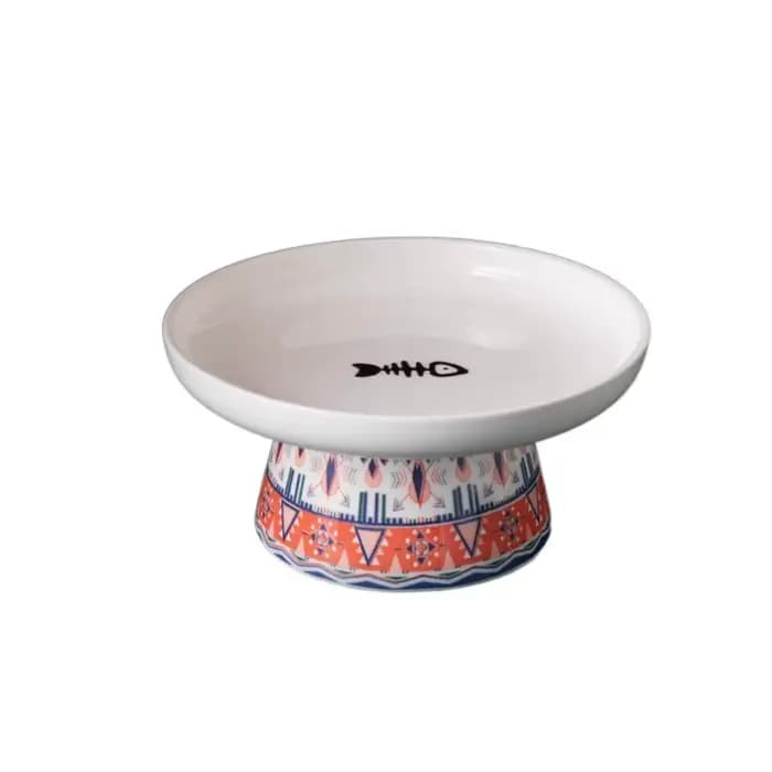 Bol en céramique pour chat, mignon, multi-usage, bassin d'alimentation pour chien, grande capacité,