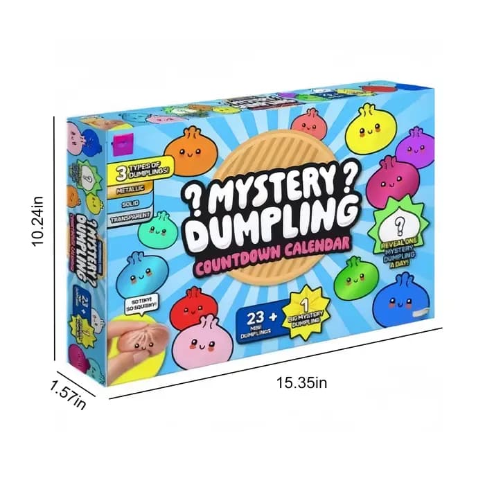 Jouet Squishy Ravioli, Boîte Mystère de Raviolis Bun Baozi, Jouet Sensoriel Squishy Alimentaire Colo