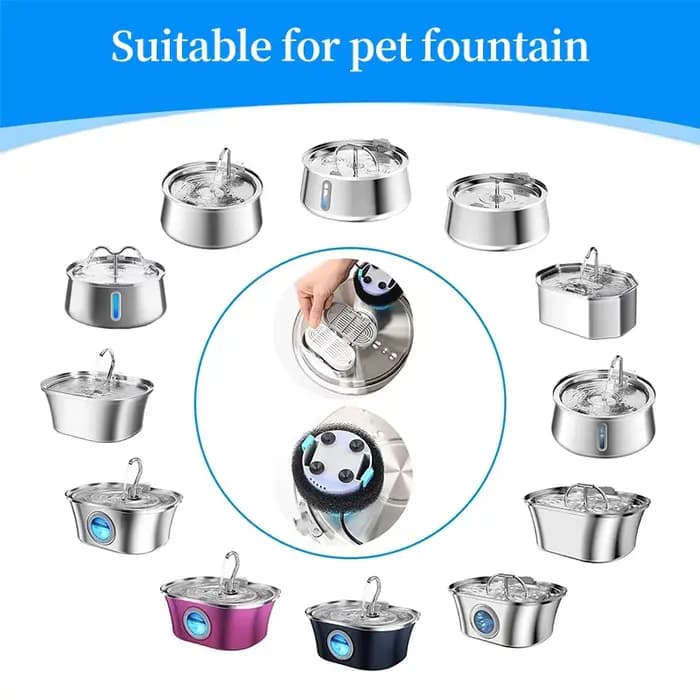 Filtre à charbon actif de remplacement pour fontaine à boire pour chien et chat, filtres remplacés p