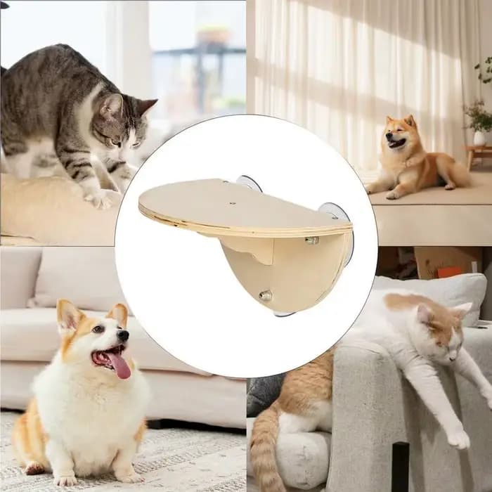 Perche de fenêtre pour chat, gain de place, siège pour chaton, étagère de fenêtre en bois avec 3 ven