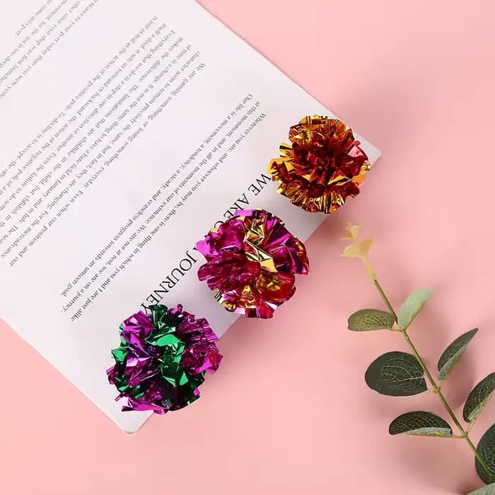 Boule de papier sonnerie de 5.5cm, 10 paquets, jouets pour animaux de compagnie, produits interactif