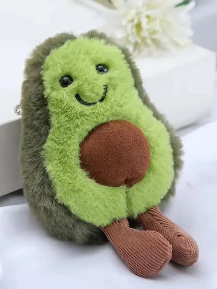 Jouets amusants pour chat, jouet en peluche d'avocat mignon pour compagnon quotidien de petits chien