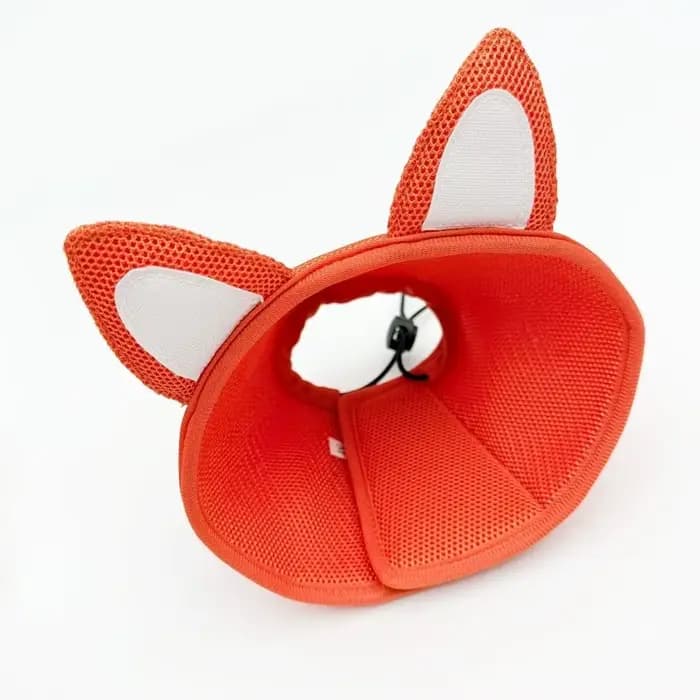 Collier Élisabeth Réglable pour Chat, Anti-Morsure, Doux, Protection du Cou, Forme Animale, Respiran