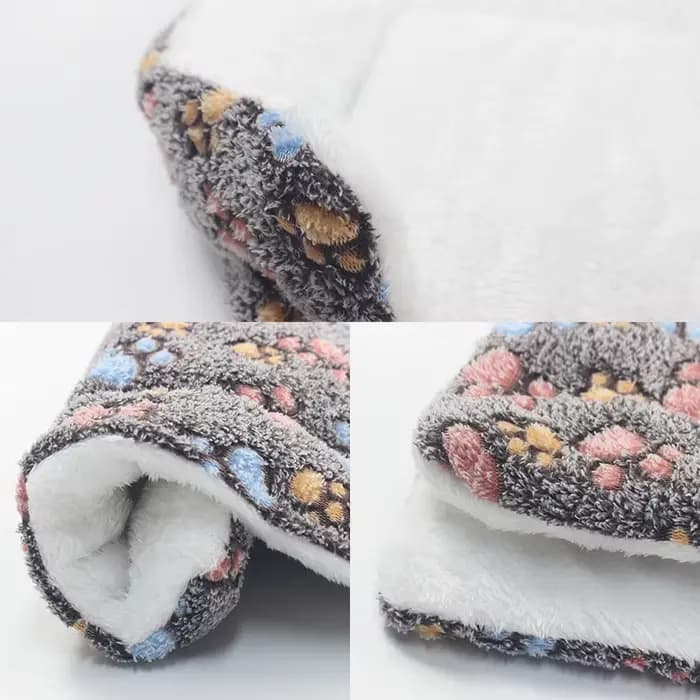 Flanelle Épaissie Chien Lit Mat Doux Pet Tapis de Couchage pour Chiens Chats Hiver Chaud Couverture