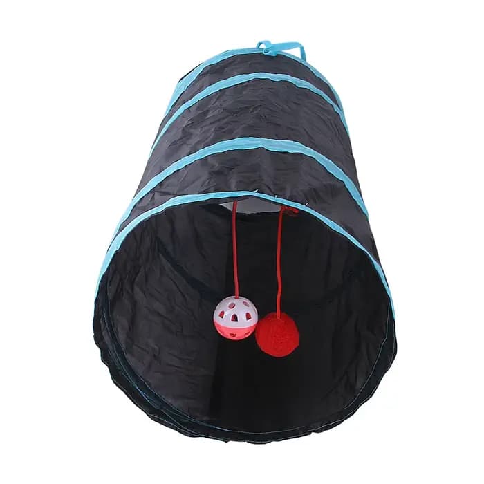Tunnel pliable pour chat, jouet pour chat, baril de forage respirant pour papier fort d'intérieur, f