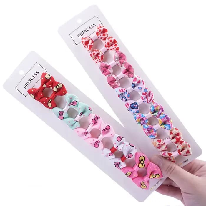 Pinces à cheveux faciles à appliquer pour chiens, 10 pièces, différents Styles, nœuds de cheveux en