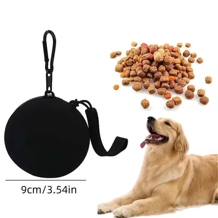 Pochette de friandises en Silicone pour animaux de compagnie, sac d'entraînement de voyage Portable,