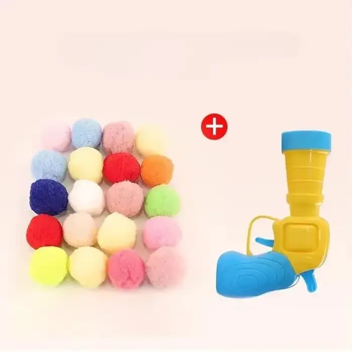 Jouet pour chat, balles en peluche, pistolet de tir lancé, bâton de jeu, Relaxation, jouets interact