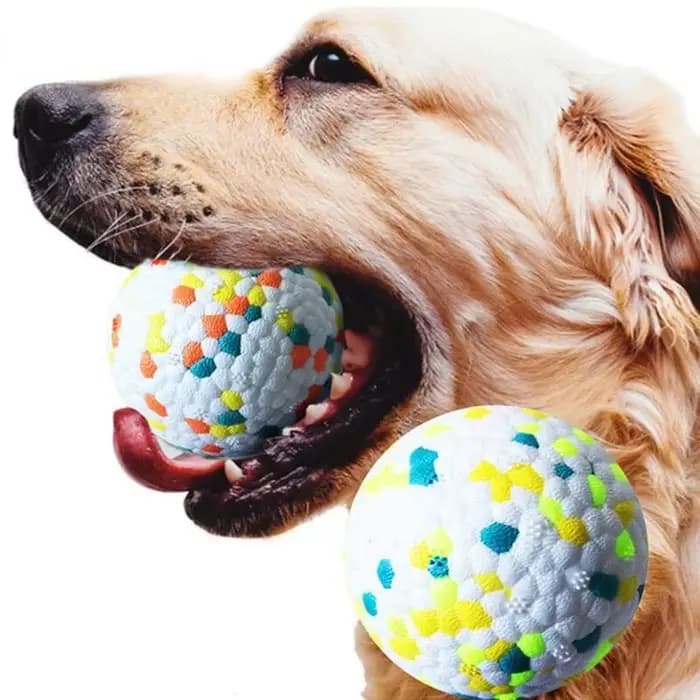 1pc dentition jouet pour animaux de compagnie chien solide jouet balle interactif chien jouet lumièr