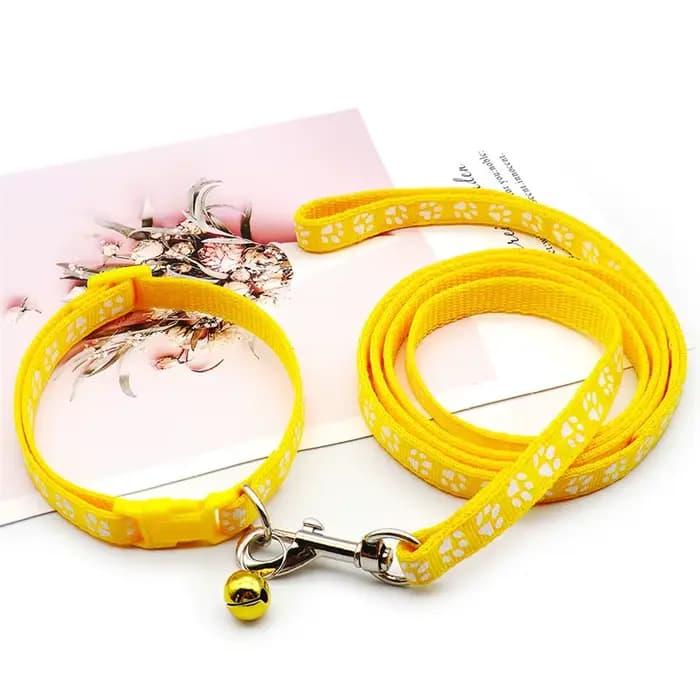 Corde de Traction pour animaux de compagnie, 1.2M, imprimé patte de chien, mignon, plusieurs couleur