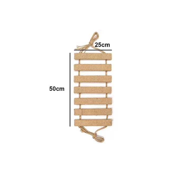Structure d'escalade pour chat avec pont, échelle, corde en sisal et arbre à chat en bois, utilisabl