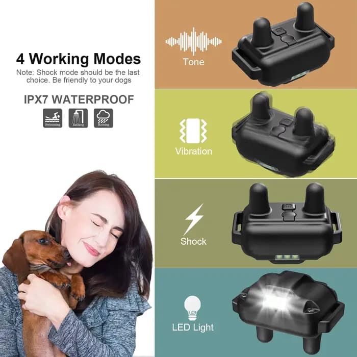 Collier de choc intelligent pour chien, collier de dressage pour chien avec télécommande, innovant,