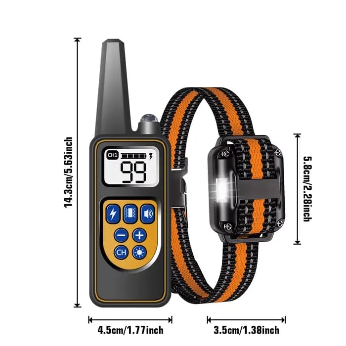 Collier de dressage pour chien avec télécommande, colliers anti-choc étanches IP67, 3 chiens, grands
