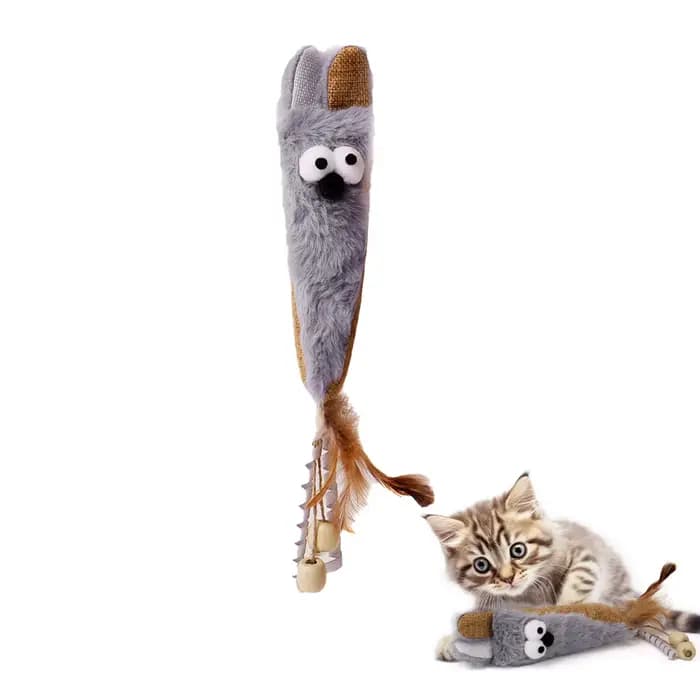 Souris électrique interactive pour chat, jouet en peluche amusant, jouet intelligent pour animaux de