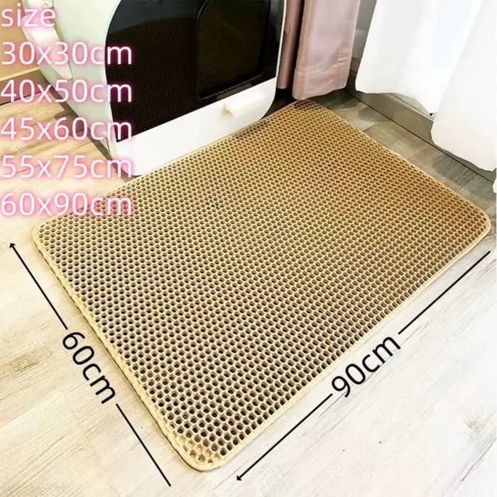 Polymère brûleur imperméable à double couche pour litière pour chat, grande taille, toilettes pour a