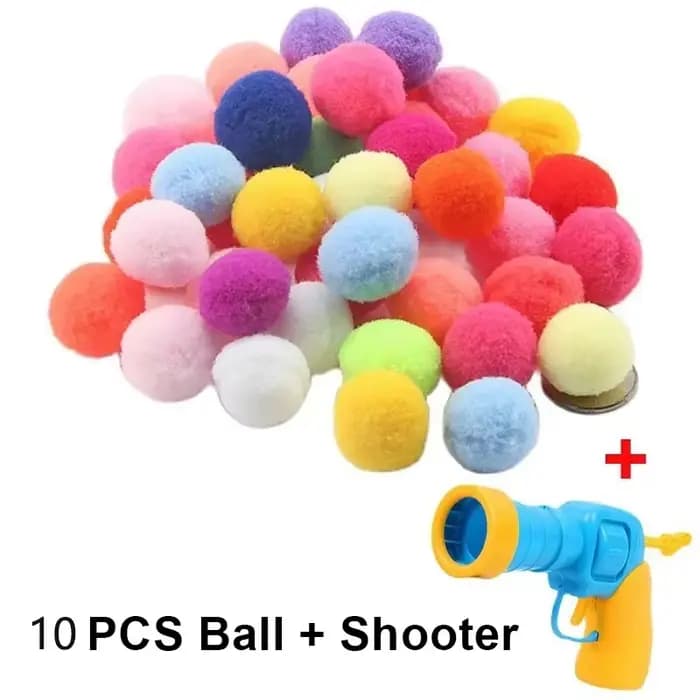Jouet interactif pour chat chaud, pistolet jouet très amusant, 10/20/30/100 pièces, balle en peluche