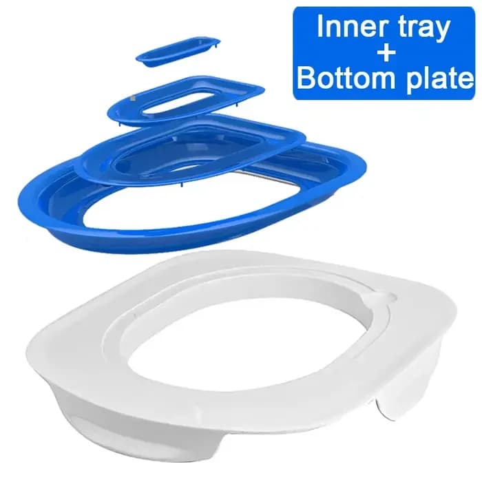 Kit d'entraînement de toilette efficace pour chat avec bac à litière et polymères de litière, dites