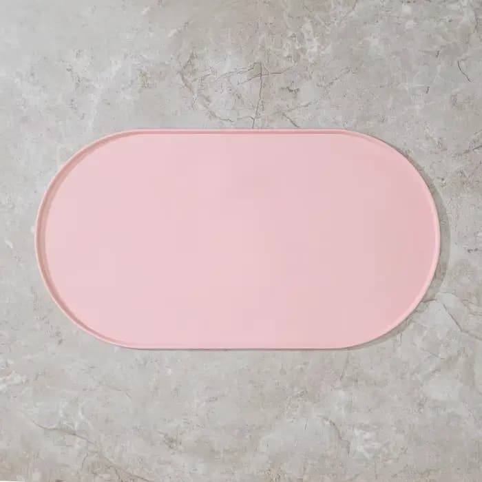 Tapis d'alimentation pour chat avec design antidérapant et imperméable, compatible avec les bols pou