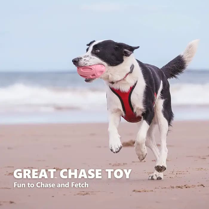Jouets grinçants pour chiens, pour masticateurs agressifs, boule à mâcher en caoutchouc pour chiots,