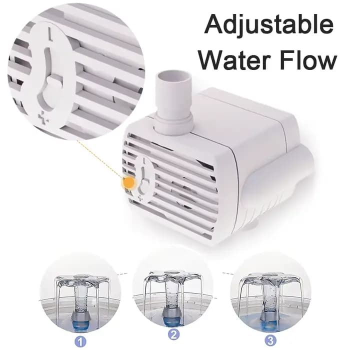 Pompe à eau pour chat fontaine d'eau pompe accessoires pompe à eau muette pour chat abreuvoir distri