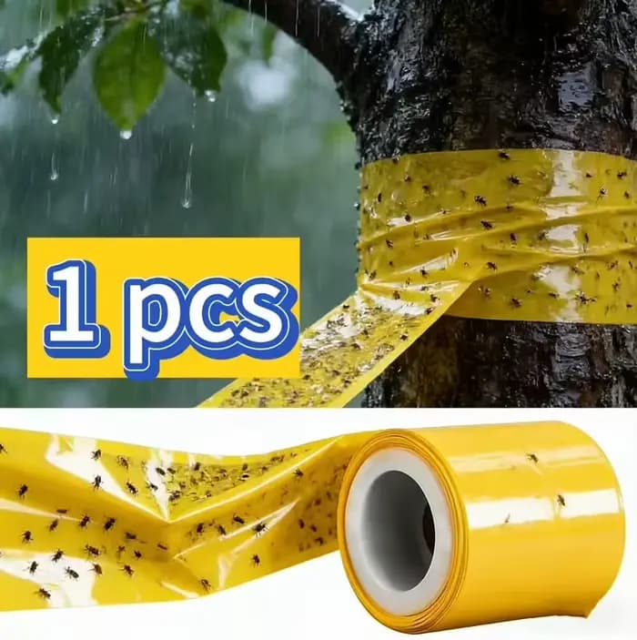 1 rouleau de ruban adhésif anti-parasites pour arbres (10 cm de large, 5 m de long) adapté aux pommi