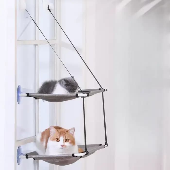 Hamac pour chat, lit de fenêtre, chaton, siège ensoleillé, lits suspendus, canapé pour chat, tunnels
