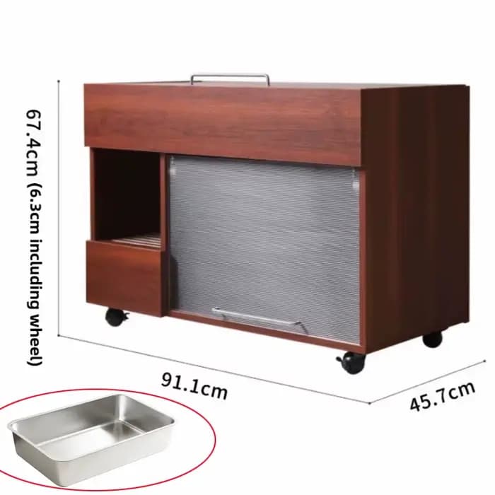 Boîte à litière intégrée pour chat, armoire de rangement anti-fuite, toilettes pour chats, poêles fe