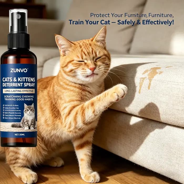 Spray anti-griffures et anti-mastication pour chats, sûr pour les chats et les chatons