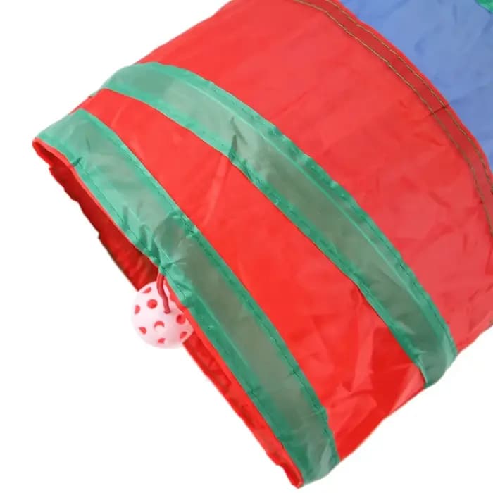 Tunnel de jeu pliable pour animaux de compagnie, résistant à l'usure, jouet froissé pour chats, over