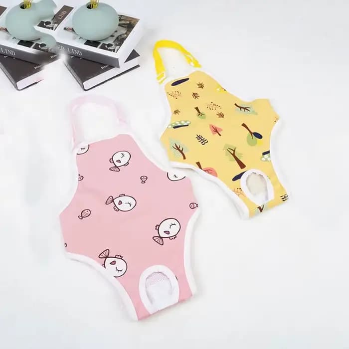 Culotte physiologique réutilisable pour animaux de compagnie, pour petits chiens, avec sangles, sous