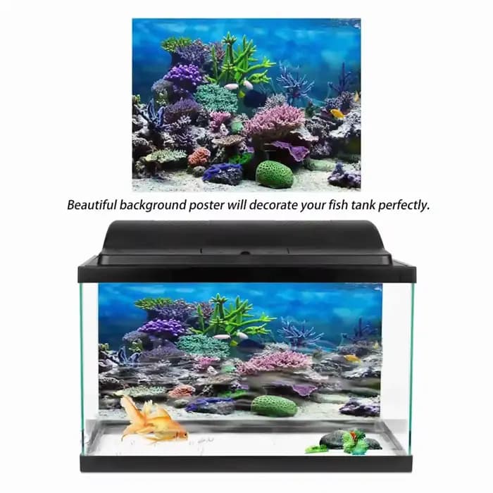 Affiche de paysage d'aquarium 3D, papier peint de forêt tropicale, décoration de fond précieux de po
