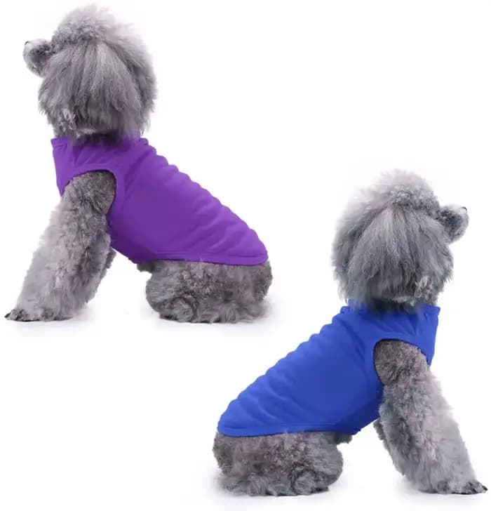 Chemises pour chiens en pur coton, vêtements vierges pour chiots, petits, moyens et grands chiens, T