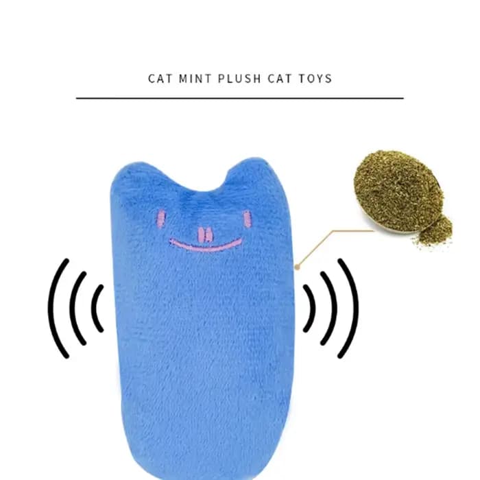 Jouets pour chat mignon, jouet interactif amusant en peluche, Mini meulage des dents, herbe-aux-chat