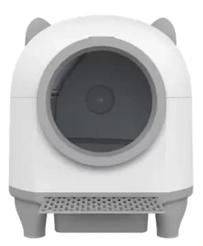 Bac à litière autonettoyant 80L, fonctionnement silencieux, nettoyage facile pour les grands chats,