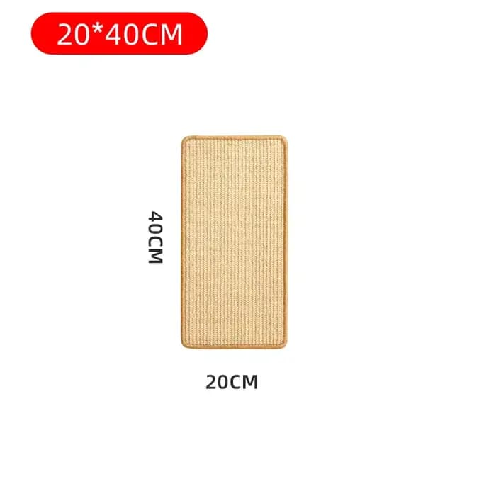 Tapis à gratter pour chat en rotin, pour affûter les griffes, protection de canapé et de meubles