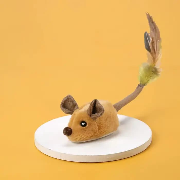 Souris de course intelligente pour chat, jouet interactif, mobile aléatoire, électrique, USB, Teaser