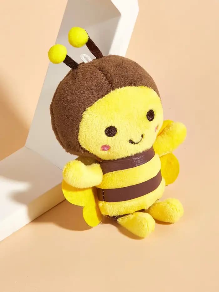 Jouet en peluche petite abeille pour chiens et chats pour interacter et jouer au nettoyage des dents