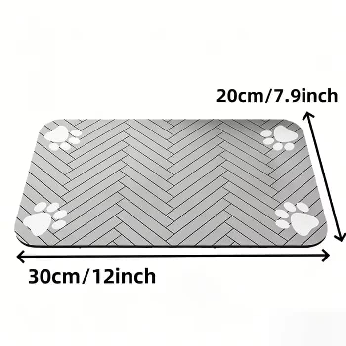 Tapis d'alimentation pour animaux de compagnie - Tapis absorbant pour gamelles d'eau et de nourritur